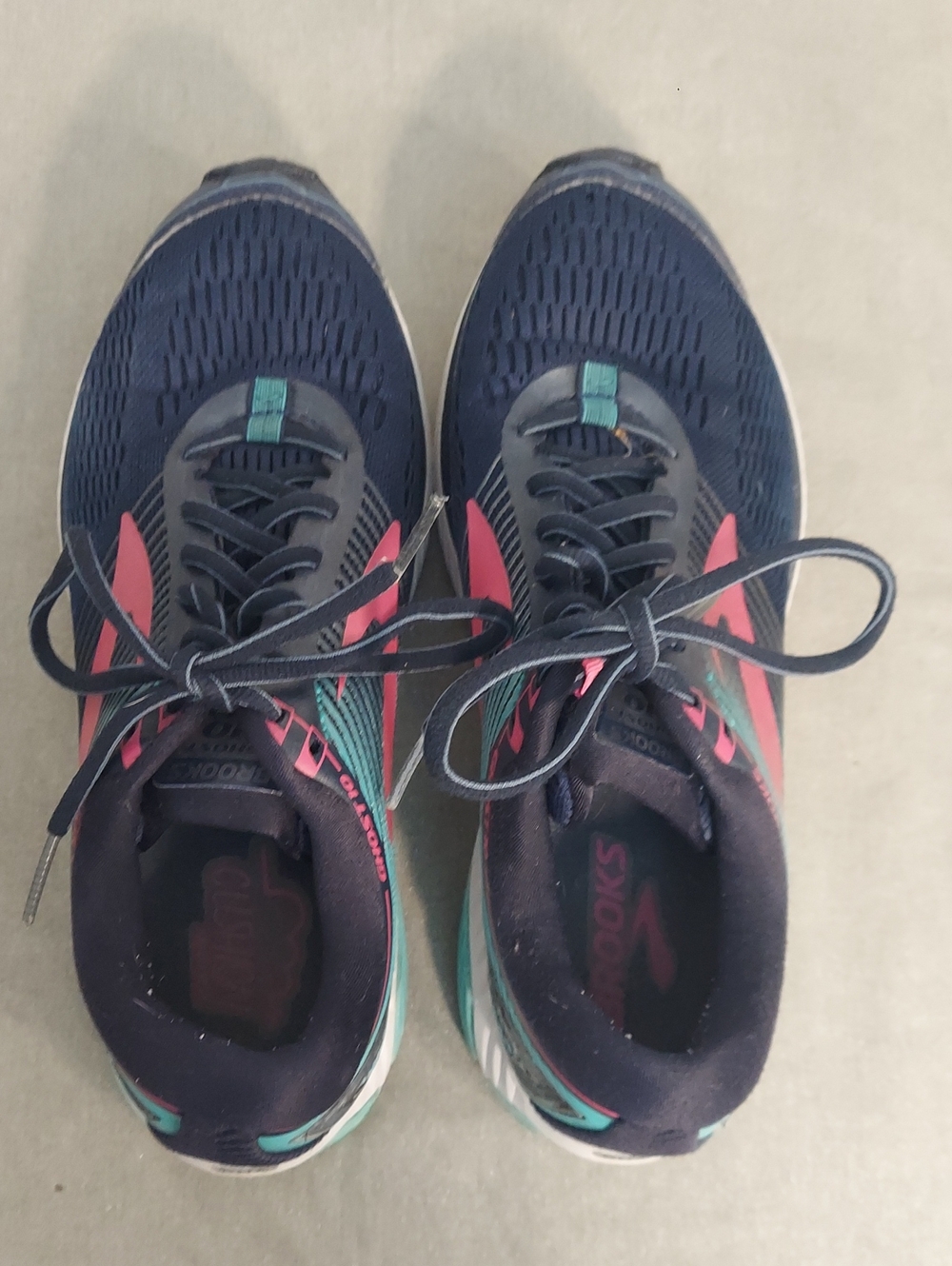 Brooks Navy with Pink & Teal Women's Running Sneakers